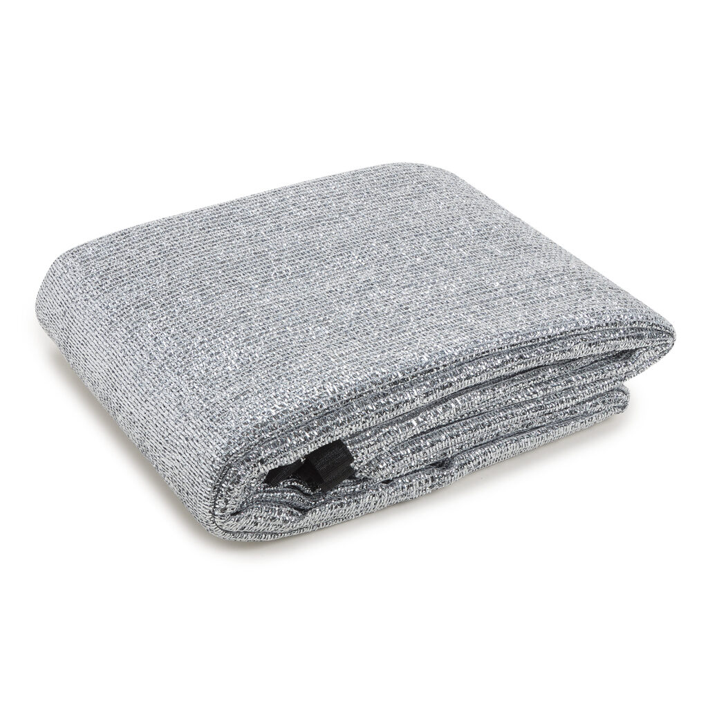 NEWFUN Schattennetz Auto - 3x4m Hitzeschutz Mit Alubeschichtung & 80% UV-Schutz