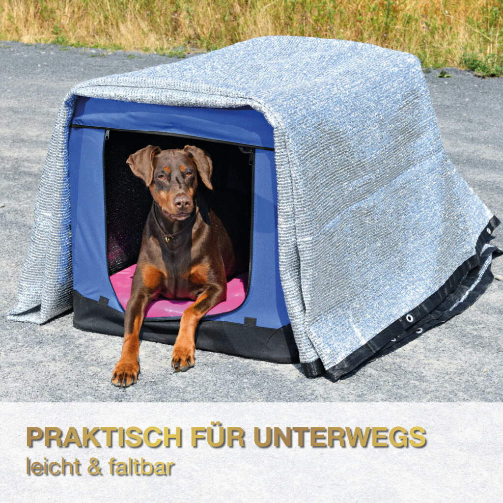 Alunetz Sonnenschutz, Schattennetz, fürs Auto oder Hundebox 6x4m