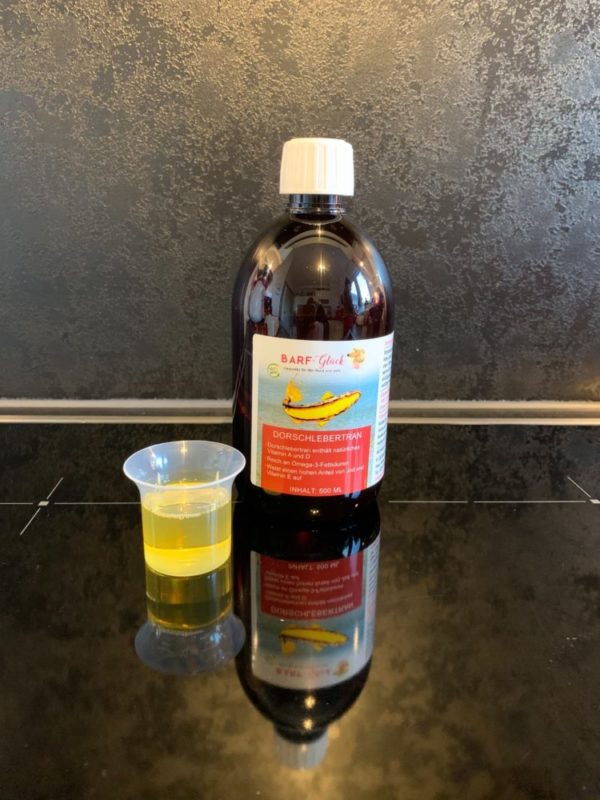 Dorschlebertran für Hunde - Reines Naturprodukt - Wertvolle Vitamine - Für Welpen und Junghunde 🐕 – Bild 4
