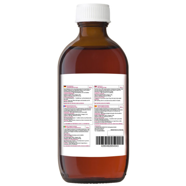 Dorschlebertran für Hunde - Reines Naturprodukt - Wertvolle Vitamine - Für Welpen und Junghunde 🐕 – Bild 2